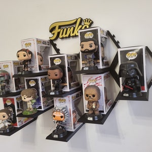 Funko Pop Box, abschließbares Wandregal, Box-Display, Funko Pop Stage, Funko Pop-Regal, Funko Pop Display | Schwebendes Regaldekor zur Präsentation von Funko Pop