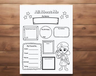 Coloriage - Girl Scouts Tout sur moi (téléchargement numérique uniquement) PDF