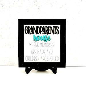 Grandparents House Sign, Grandparents, Grandma, Grandparents Decor, Grandparent Tiered Tray, Grandparent Signs, Grandchildren, Gift For Mom