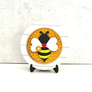 Bee Interchangeable Frame, Bee, Bee Signs, Bee Decor, Bee Tiered Tray, Interchangeable, Bee Gift, Bee Keeper, Save The Bees, Bee Hive