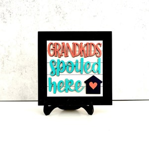 Grandkids Spoiled Here Sign, Grandparents, Grandma, Grandparents Decor, Grandparent Tiered Tray, Grandparent Signs, Grandchildren, Grands