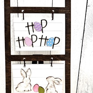 Hop Easter Easel Inserts, Easter, Easter Decor, Easter Rabbit, Easter Bunny, Easter Tiered Tray, Easter Eggs, Easter Gift, Interchangeable