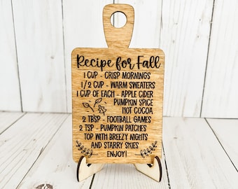 Fall Cutting Board, Fall Tiered Tray, Cutting Board, Fall Decor, Fall Signs, Cutting Board Decor, Cutting Board Recipe