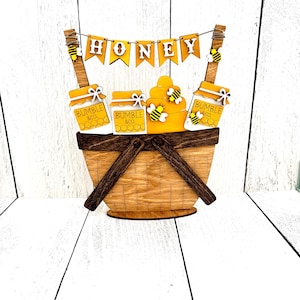 Honey Bee Interchangeable Basket, Bees, Bee Decor, Bee Tiered Tray, Bee Signs, Bee Home Decor, Kitchen Decor, Honey, Honey Bee, Bumblebee
