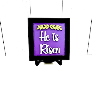 He Is Risen Interchangeable Sign, He Is Risen, Easter, Easter Home Decor, Christian Home Decor, Jesus, Jesus Decor, Resurrection
