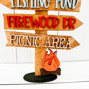 Camping Street Sign, Camping, Camping Decor, Camping Tiered Tray ...