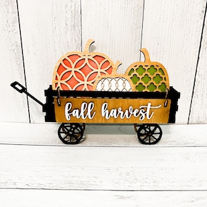 Fall Harvest Wagon, Fall, Fall Decor, Fall Signs, Pumpkin, Pumpkin Decor, Pumpkin Signs, Fall Tiered Tray, Pumpkin Tiered Tray, Fall Home