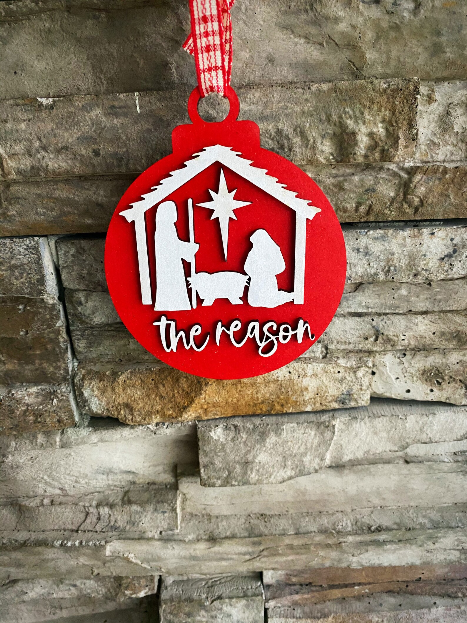 Christmas Ornament Christian Ornament Christmas Jesus Etsy