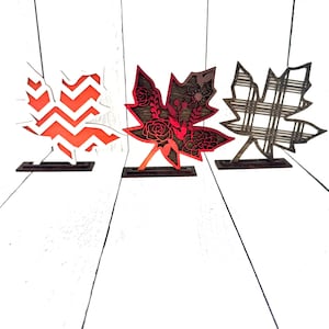 Standing Fall Leaf, Fall Leaves Decor, Fall Decor, Autumn Decor, Maple Leaf, Autumn Leaves, Fall Home Decor, Fall Farmhouse, Entryway Decor