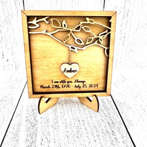 Personalized Memorial Plaque, Remembrance Gift, Custom Memorial Sign, Sympathy Keepsake, Sympathy Gift, In Loving Memory Keepsake