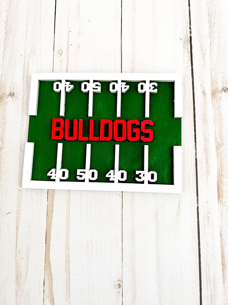 High School Football Tiered Tray, Football Decor, Football Signs, High School Football, Personalized Football Sign, Football Player Field Sign