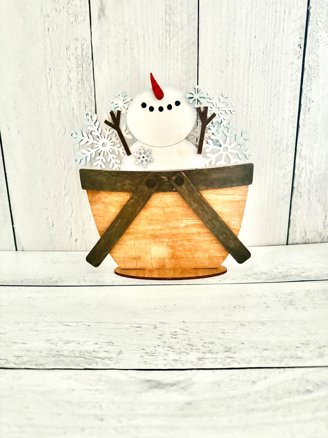 Snowman Basket, Snowman, Snowman Decor, Winter, Winter Decor, Winter
