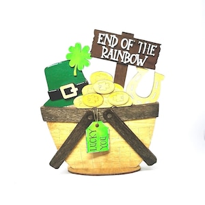 St Patricks Day Basket, St Patricks Day, St Patricks Day Decor, Luck of the Irish, Irish, Irish Decor, Irish Signs, Pot of Gold, Leprechaun