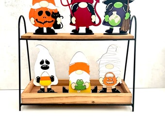 Halloween Gnomes, Halloween Decor, Halloween Tiered Tray, Gnome Decor, Gnome Tiered Tray, Witch Decor, Spooky Decor
