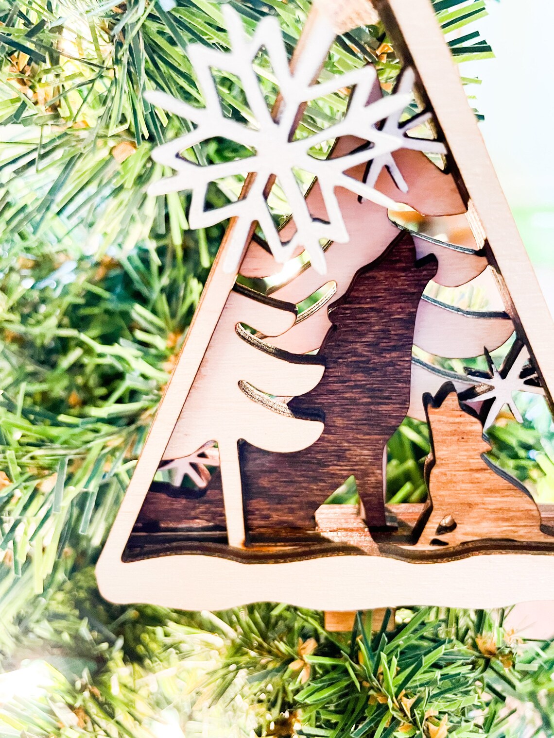 Wolf Christmas Ornament Christmas Ornament Wolf Decor Wolf | Etsy