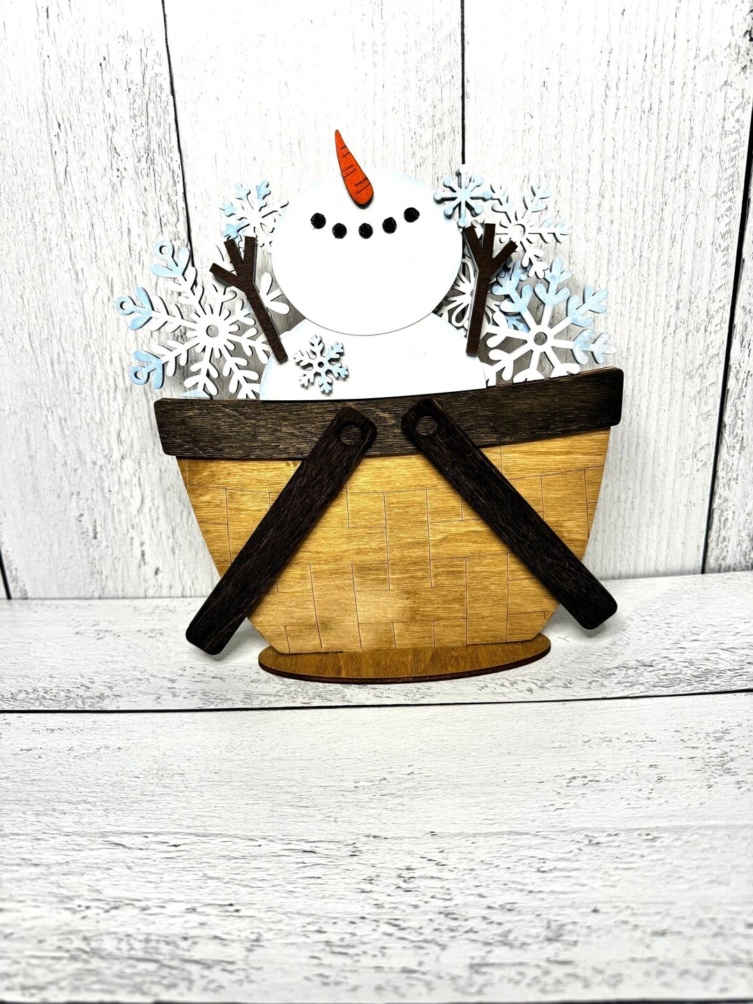 Snowman Basket, Snowman, Snowman Decor, Winter, Winter Decor, Winter