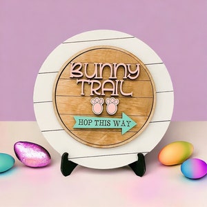 Easter Bunny Trail Interchangeable, Easter, Easter Decor, Easter Bunny, Easter Bunny, Happy Easter, Bunny Decor, Easter Gift, Spring Decor