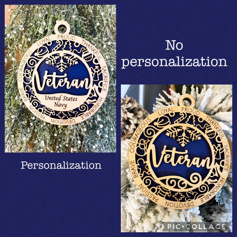 Military Veteran Ornament, Veteran Ornament, Military Decor, Veteran
