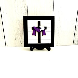 Easter Cross Interchangeable Sign, He Is Risen, Easter, Easter Home Decor, Christian Home Decor, Jesus, Jesus Decor, Resurrection Decor