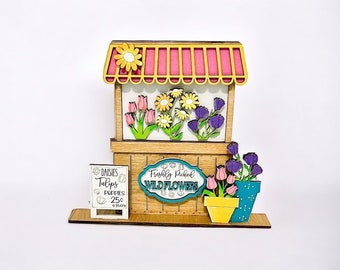 Spring Wildflowers Market, Spring, Spring Decor, Spring Tiered Tray, Flowers, Flower Tiered Tray, Wildflowers, Spring Signs, Flower Signs