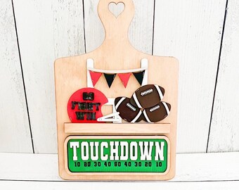 Football Themed Breadboard, Football Decor, Football Sign, Game Day Decor, Fall Home Decor, Football Season, Sports Decor, Football Gift