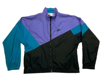 green and purple nike tracksuit