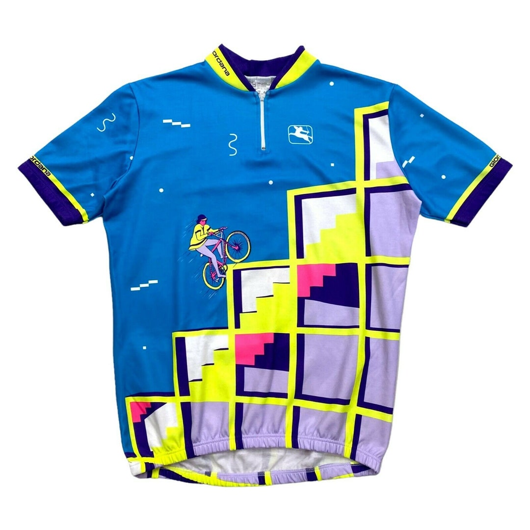 Giordana All Over Print Cycling Jersey Vintage 90s Biking -  Finland