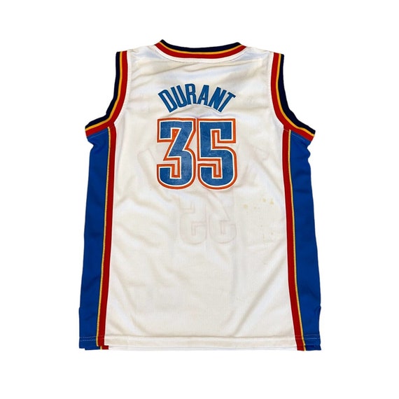  Kevin Durant Oklahoma City Thunder Blue Name & Number Kids T- Shirt (Kids 7) : Sports & Outdoors
