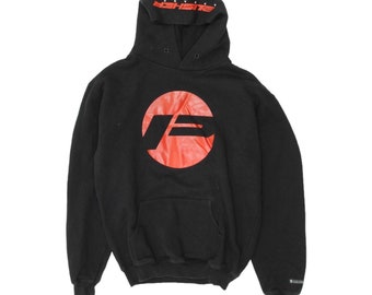 Pusher Apparel Mens Black Pullover Logo Hoodie | Streetwear Hoody VTG