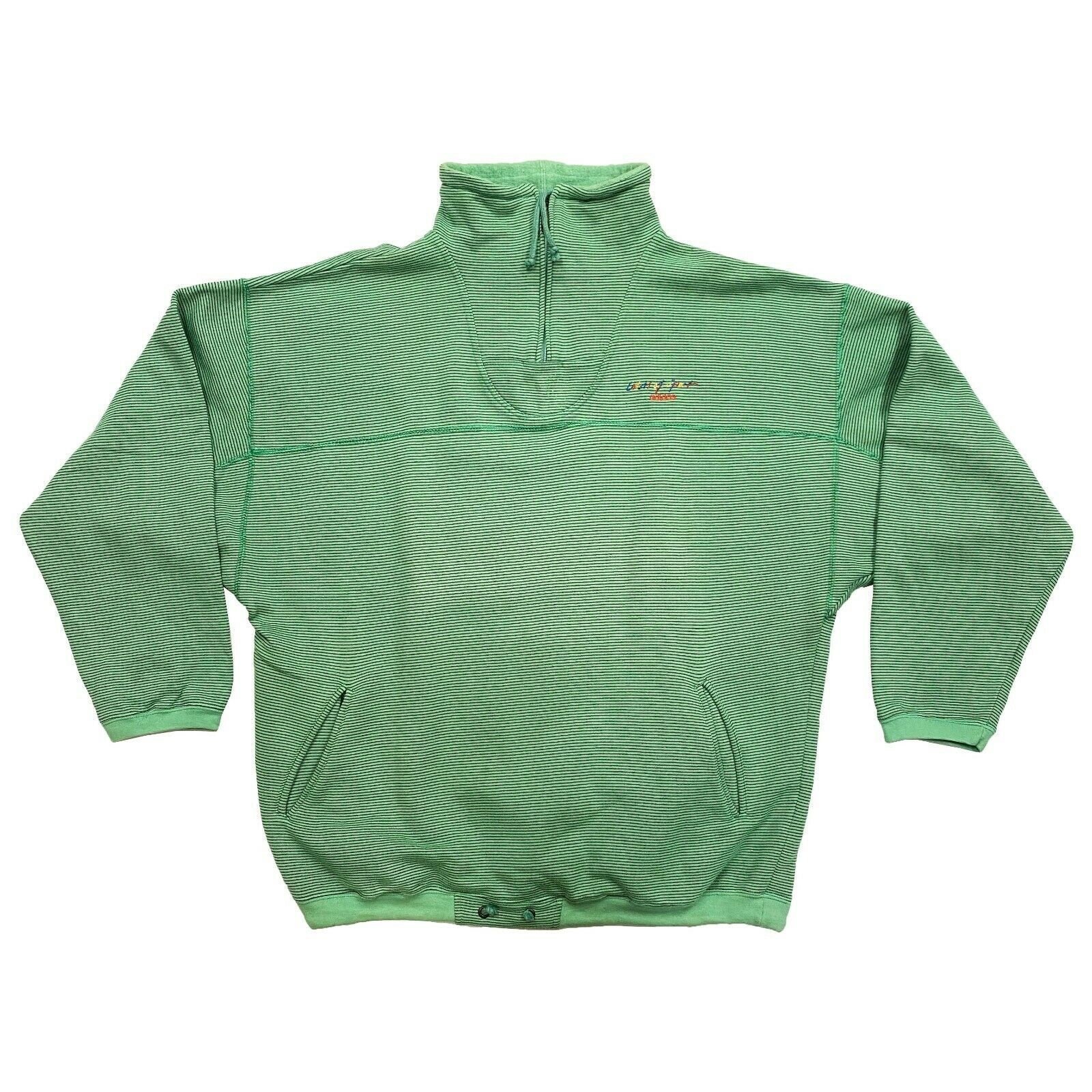 Image of Adidas Colors Of Sport Half Zip Sweatshirt | Vintage 90S Street Wear Green Vtg