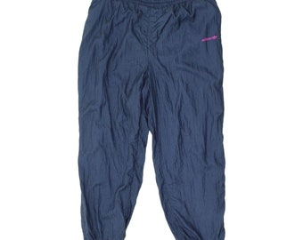 Adidas Originals Mens Navy Shell Suit Tracksuit Bottoms | Vintage 90s Sportswear