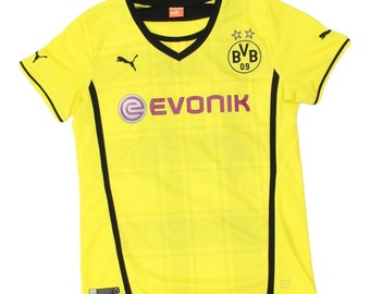Borussia Dortmund 2013-14 Puma Boys Home Shirt | Football Kids Sportswear VTG