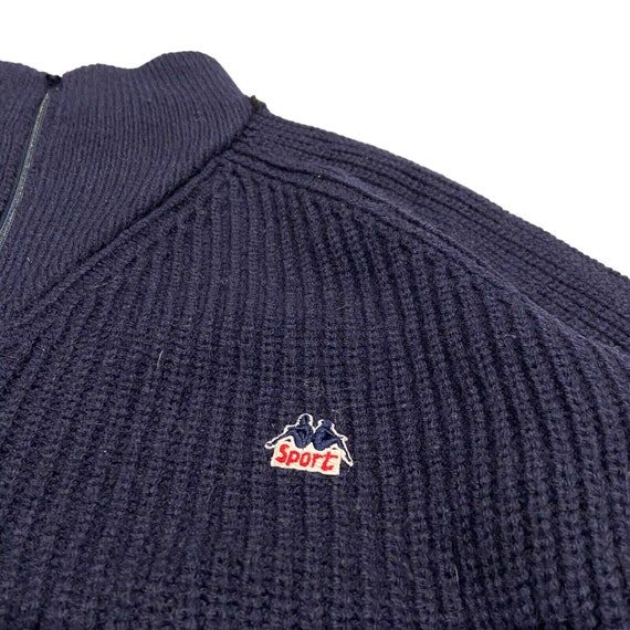 Kappa Sport Knitted Wool Full Zip Jacket | Vintag… - image 2