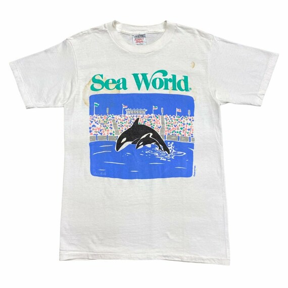 Sea World Graphic Print Tshirt Vintage 90s Single Stitch - Etsy