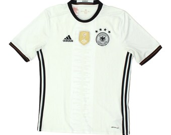 Germany 2016 Adidas World Champions Boys White Home Shirt | Football Sportswear