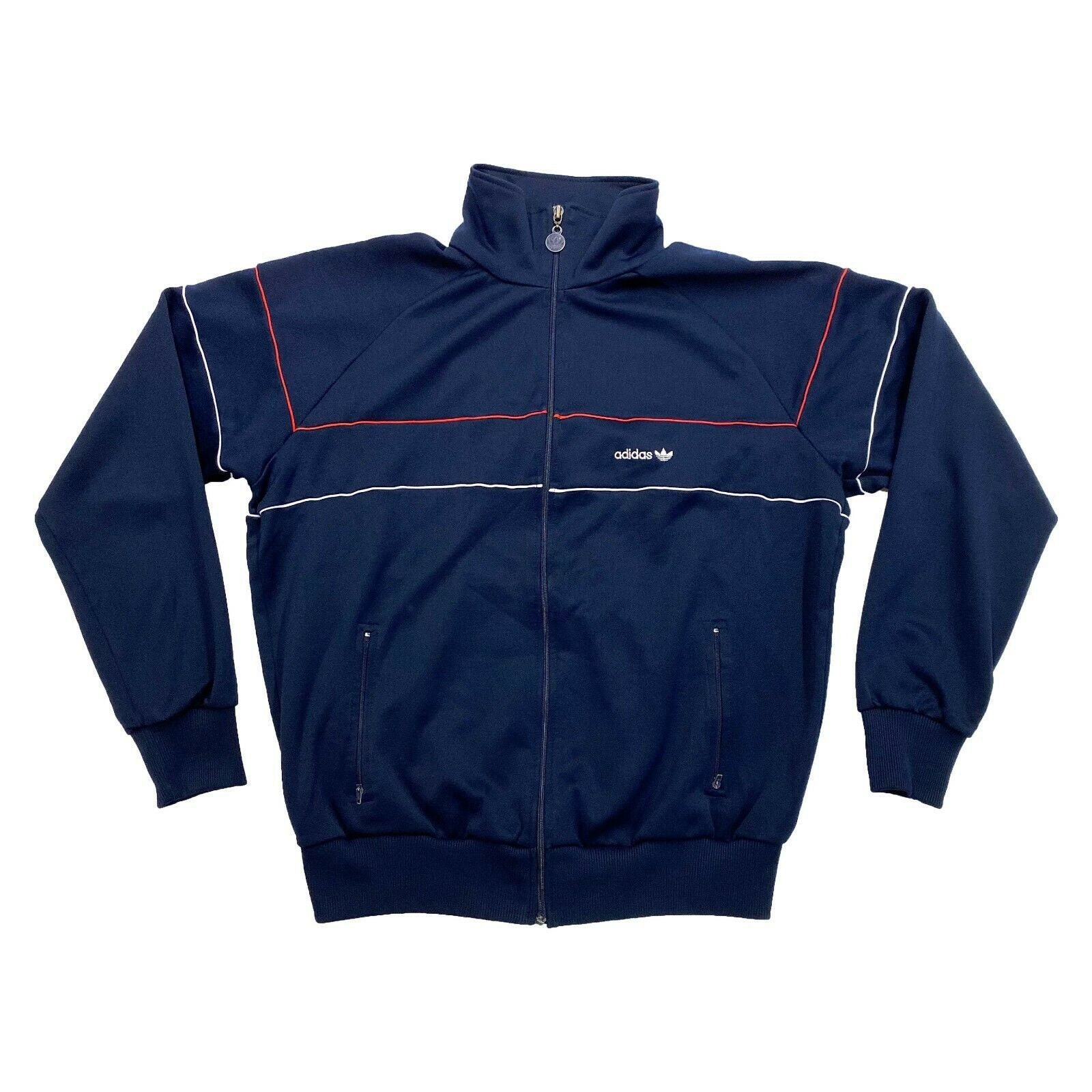 Image of Adidas Originals Soft Shell Track Jacket | Vintage 90S Sportswear Navy Blue Vtg