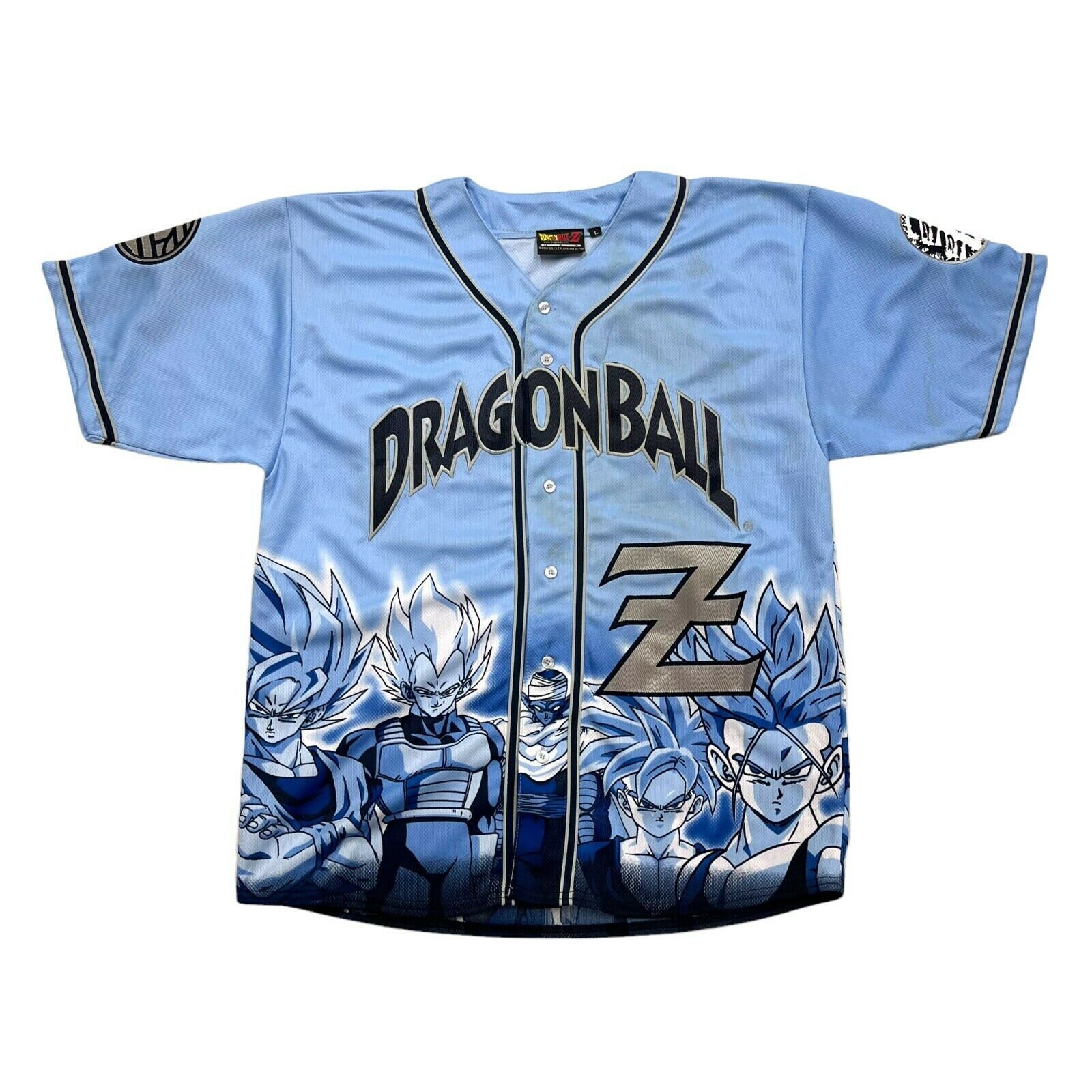 Dragon Ball Z All Over Print Baseball Jersey Vintage - Etsy UK