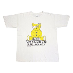 BBC Children in Need 1986 Tshirt Vintage 80s Pudsey Bear Logo