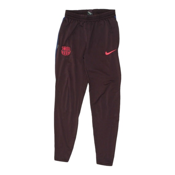 Barcelona Nike Dri Fit Burgundy Tracksuit Bottoms… - image 1