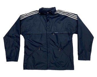 rodillo Desgastado Descarte Adidas originals chaqueta de lluvia ligera / vintage 80s ropa - Etsy España