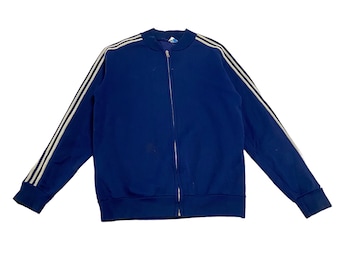 Adidas Ventex Full Zip Track Jacket | Vintage 70s Sportswear Navy Blue VTG