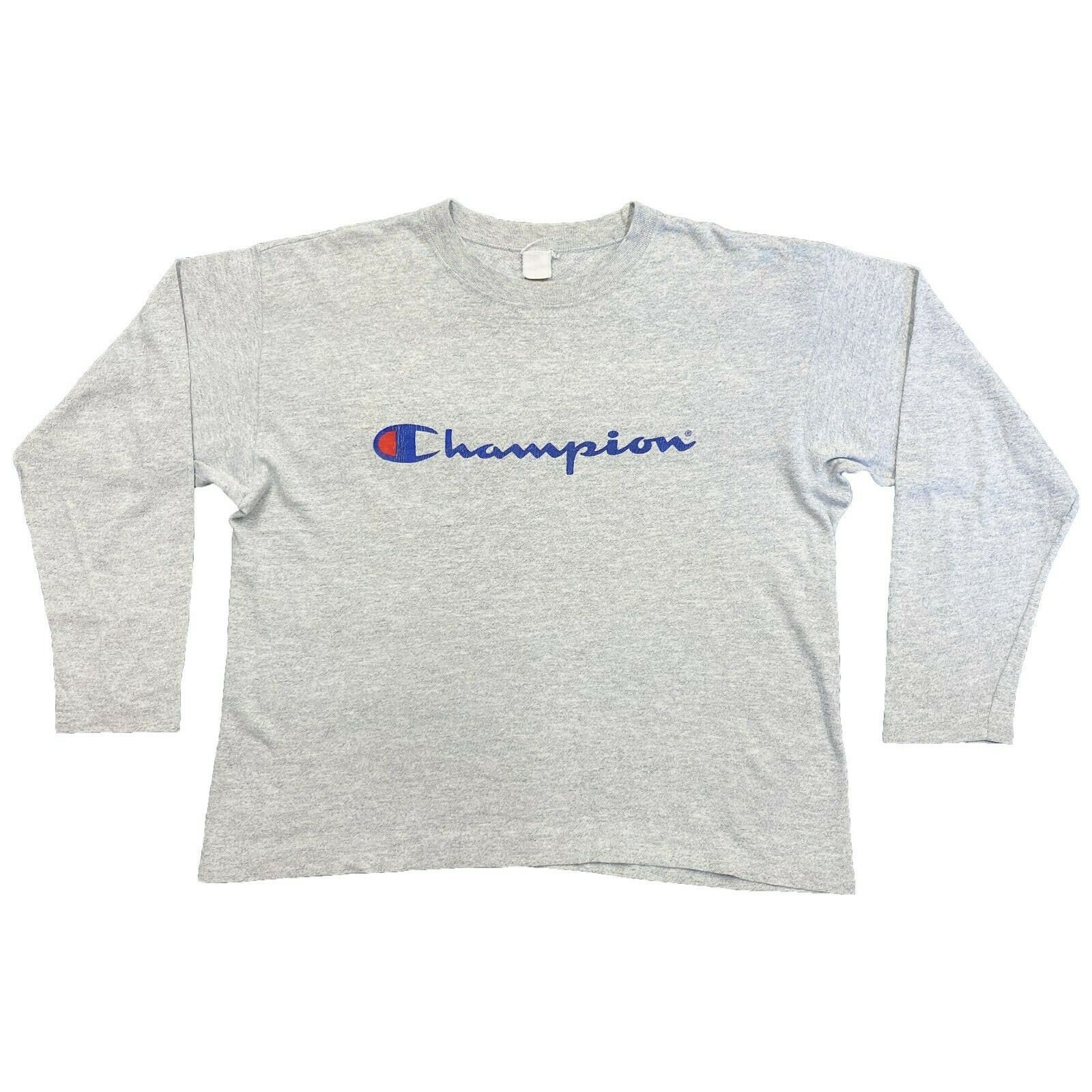 Champion Logo Long Sleeve Tshirt 