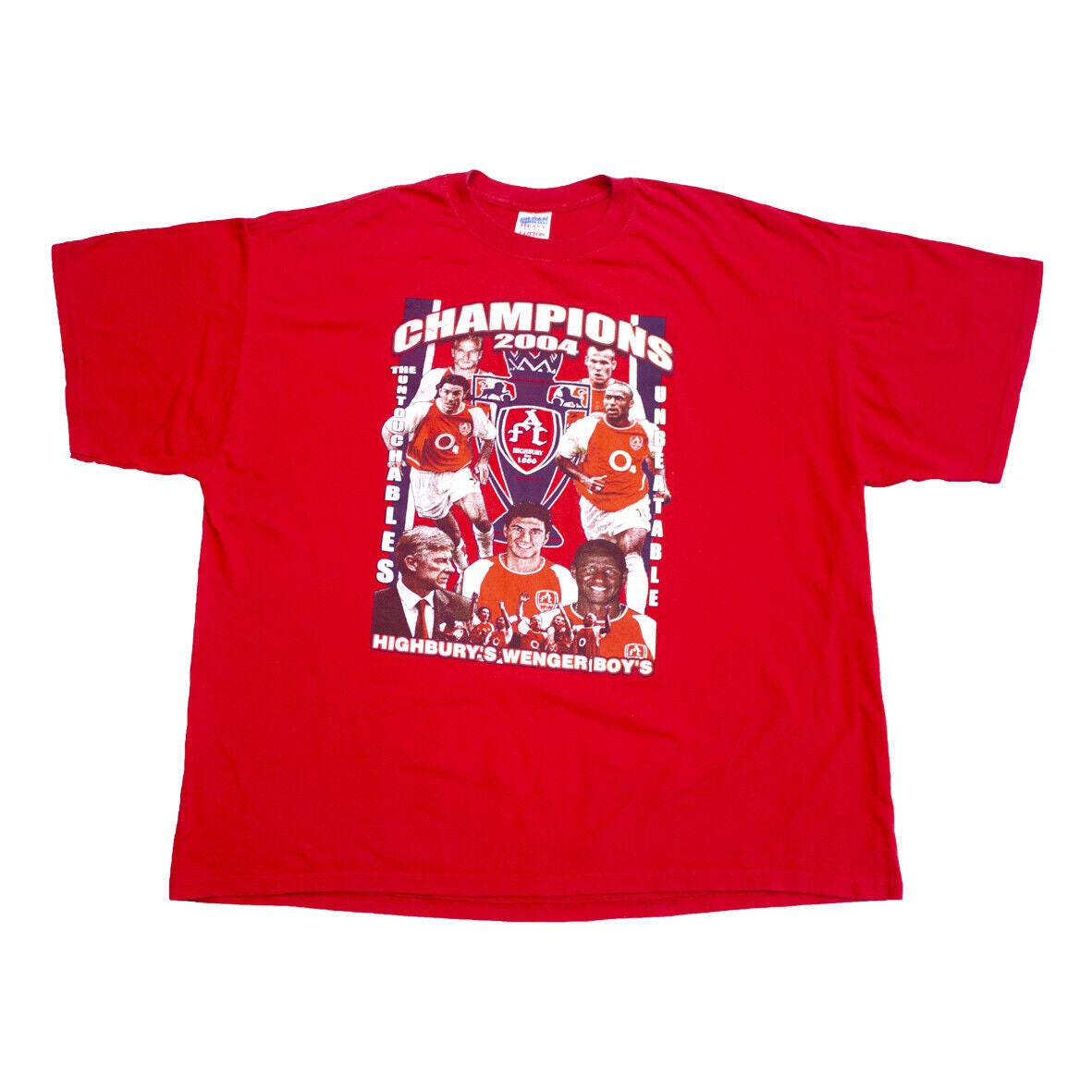 Image of Arsenal Invincible Premier League Champions Tshirt | Vintage Football Sports Vtg