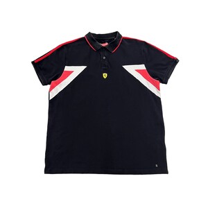 Polo en jacquard élégant Scuderia Ferrari Motorsport Homme