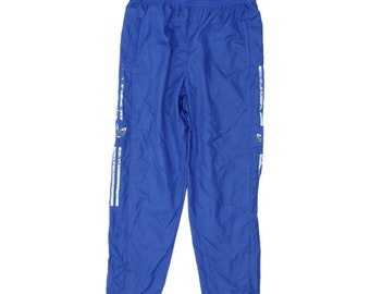 Pantalon de survêtement en nylon léger bleu Adidas Originals pour homme | VTG vintage des années 90