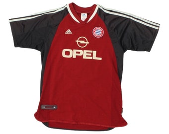 Bayern Munich 01/02 Giovane Élber Boys Adidas Home Shirt | Vintage Kids Football