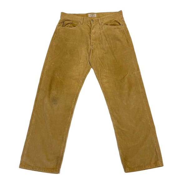Armani Jeans Slightly Tapered Corduroy Trousers | Vintage High End Designer VTG