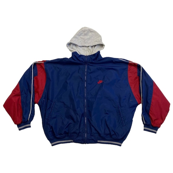 Nike Logo Reversible Hoodie Jacket | Vintage 90s R
