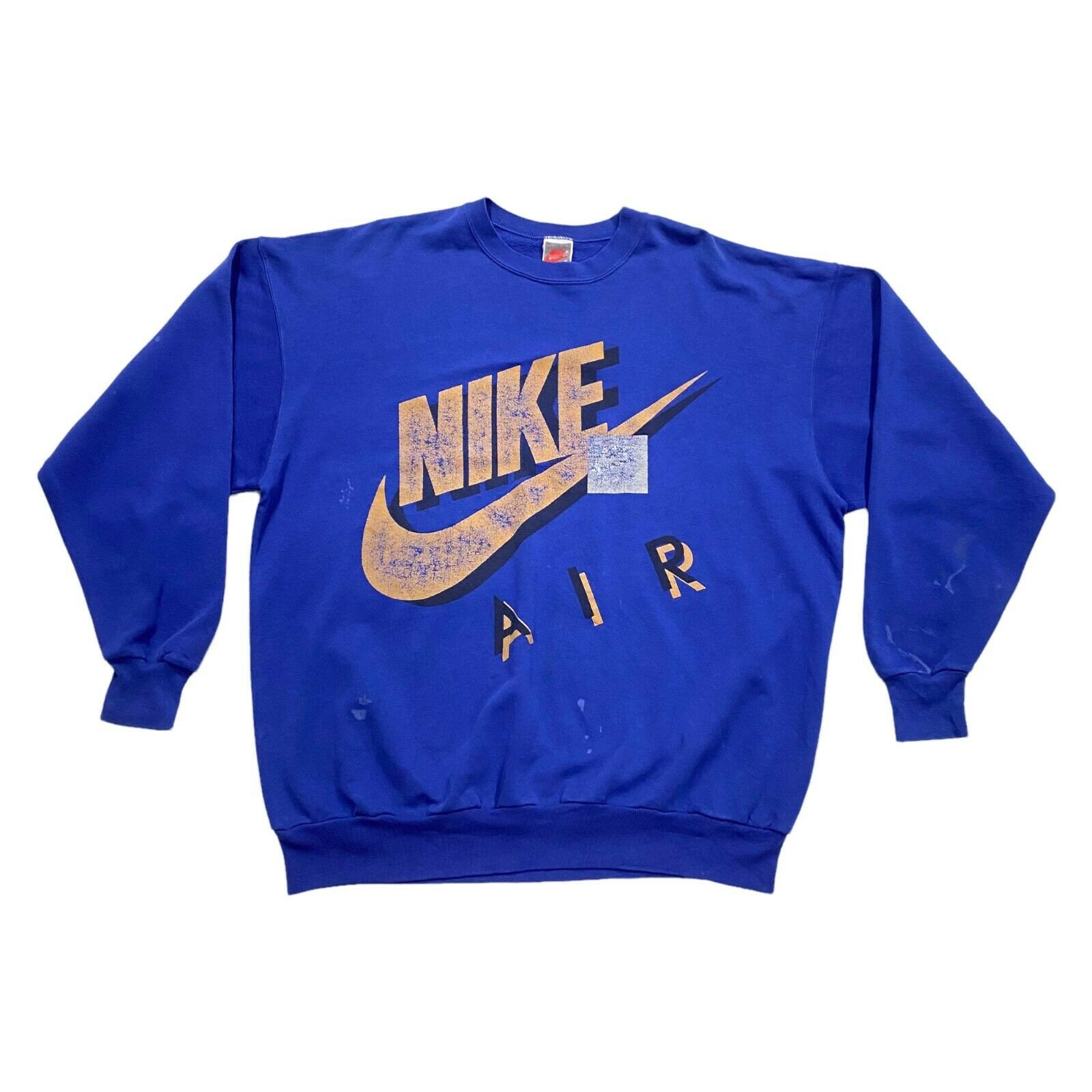Nike Air Big Logo Print Sweatshirt Vintage Sports - Etsy España