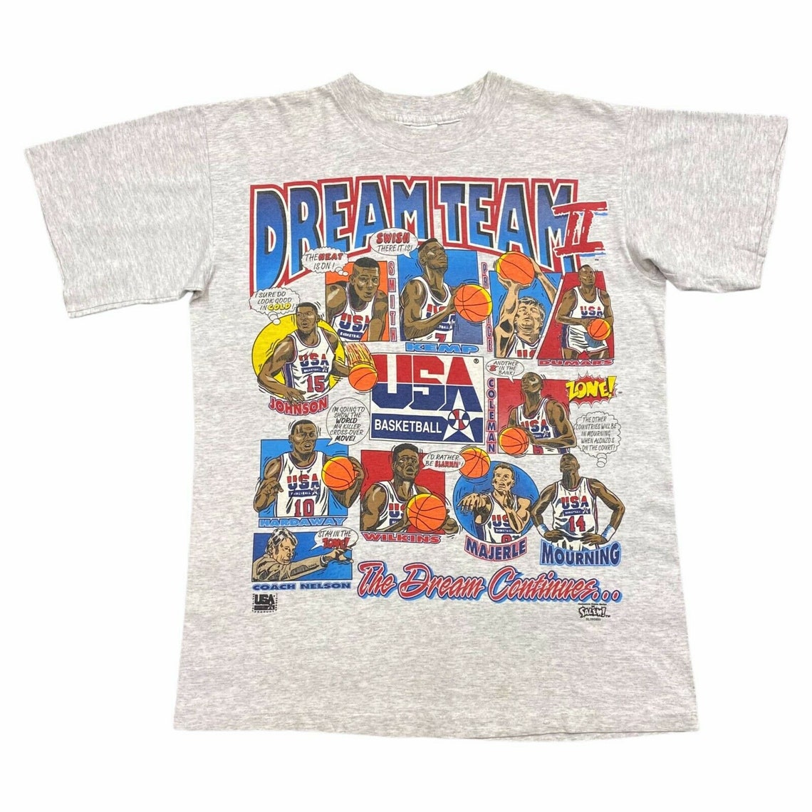 USA Basketball Dream Team 2 Tshirt Vintage 90s Single Stitch Etsy